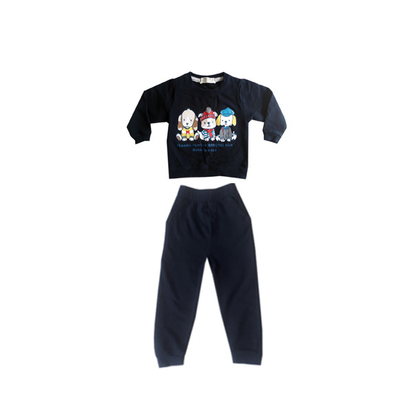 ست پیراهن و شلوار پسرانه مدل سه سگ