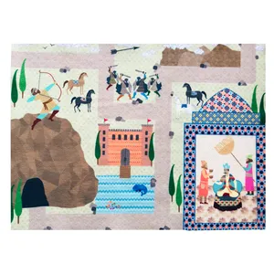 زیر انداز بازی طرح آرش کمانگیر سایز 150×200 سانتی متر