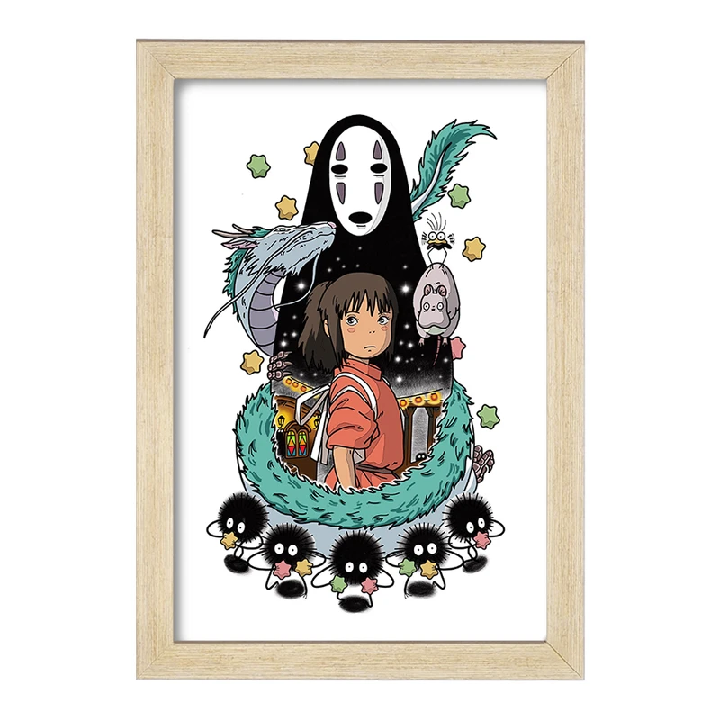 تابلو خندالو مدل انیمه شهر اشباح Spirited Away  کد 4880