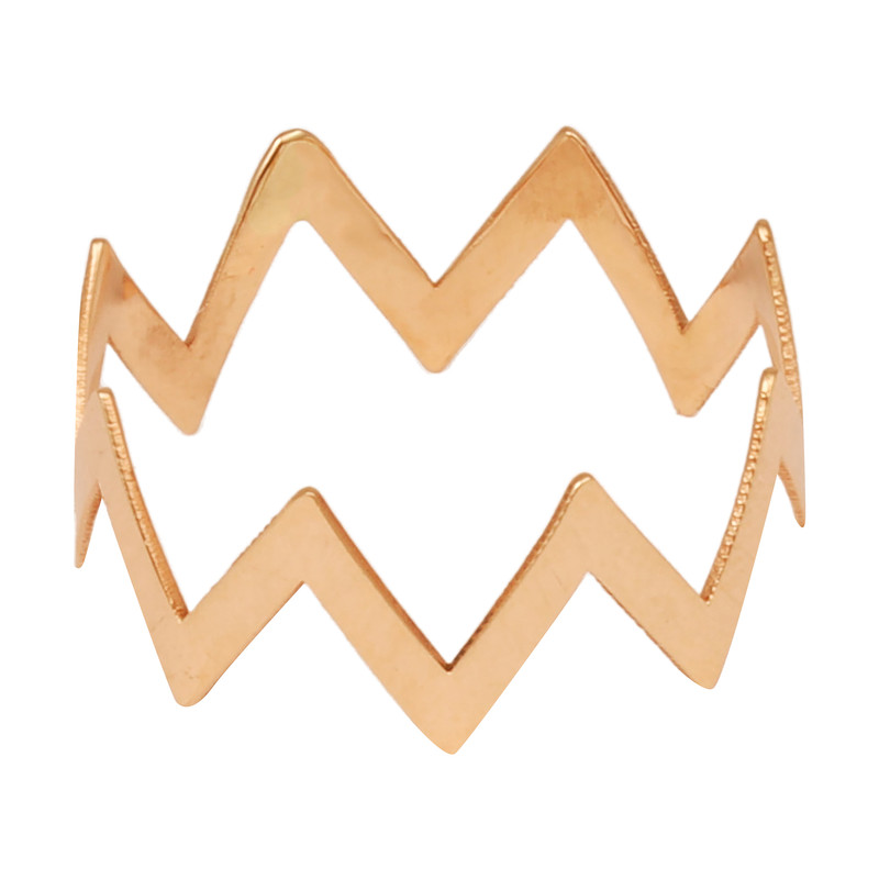 انگشتر طلا 18 عیار زنانه نیکان گلد مدل MJ 667 سایز 58