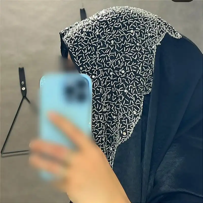 شال زنانه مدل ساتن کوپرا جواهردوزی