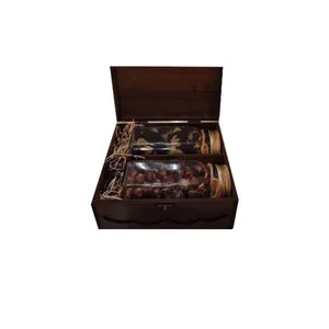 غنچه گل رز و ختمی مشکی دینجرد - 100 گرم بسته 2 عددی