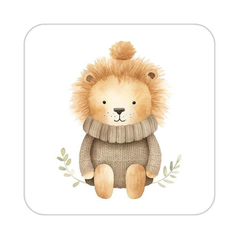 زیر لیوانی کاکتی طرح شیر مدل mp24452