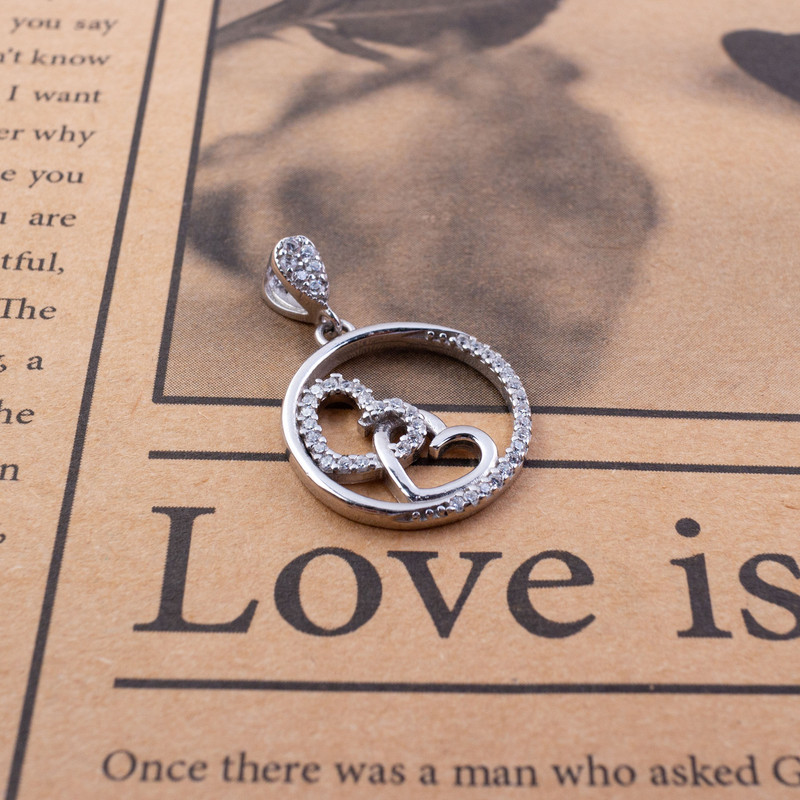 آویز گردنبند نقره زنانه مدل AVN_M072