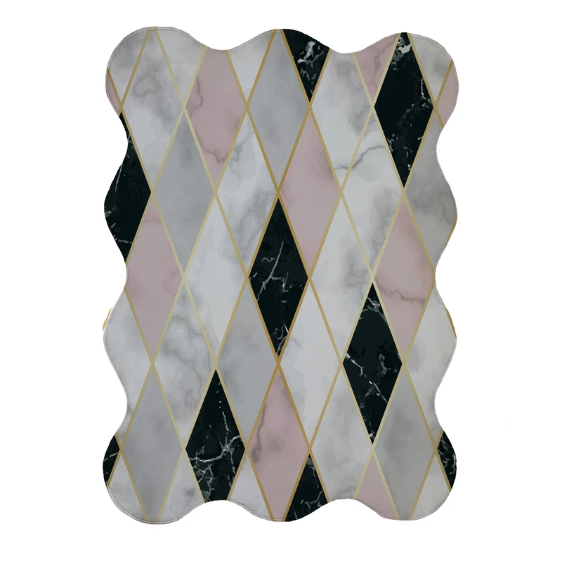 پادری مدل دالبر طرح سنگ کد 8615 سایز 80x110 سانتی متر 