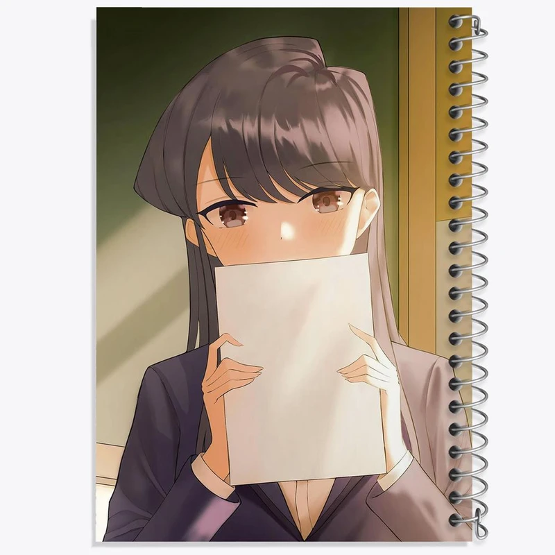 دفتر ژورنال نویسی 50 برگ خندالو مدل نقطه ای طرح انیمه کومی سان کد 16105