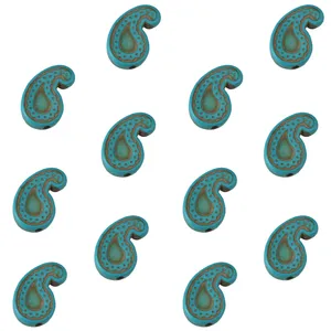 مهره دستبند مدل بته جقه کد MZ بسته 12 عددی