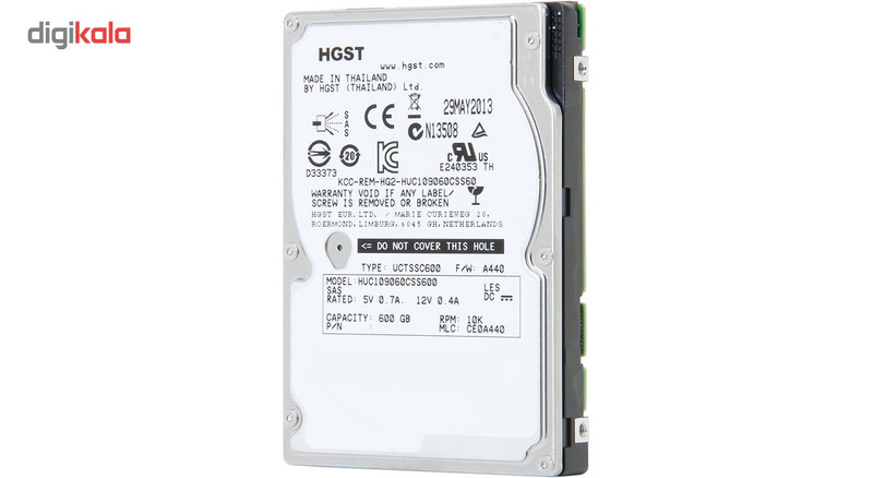 هارد اینترنال اچ جی اس تی مدل Ultrastar C10K900 HUC109060CSS600 ظرفیت 600 گیگابایت