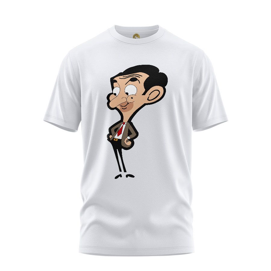 تی شرت آستین کوتاه زنانه هومرو مدل TW398 طرح مستر بین -  - 1