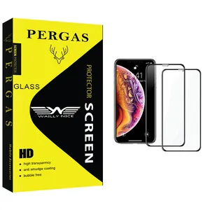 Waily Nice Pergas Glass Screen Protector For Apple  iPhone X/XS Pack Of 2