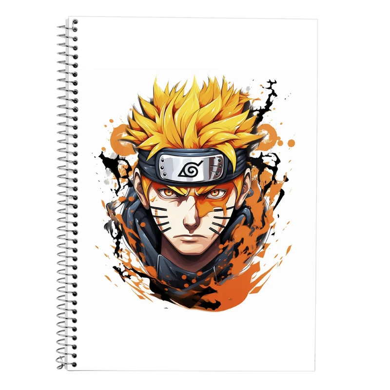 دفتر زبان 50 برگ مدوپد مدل سه خط طرح Naroto کد DF11438