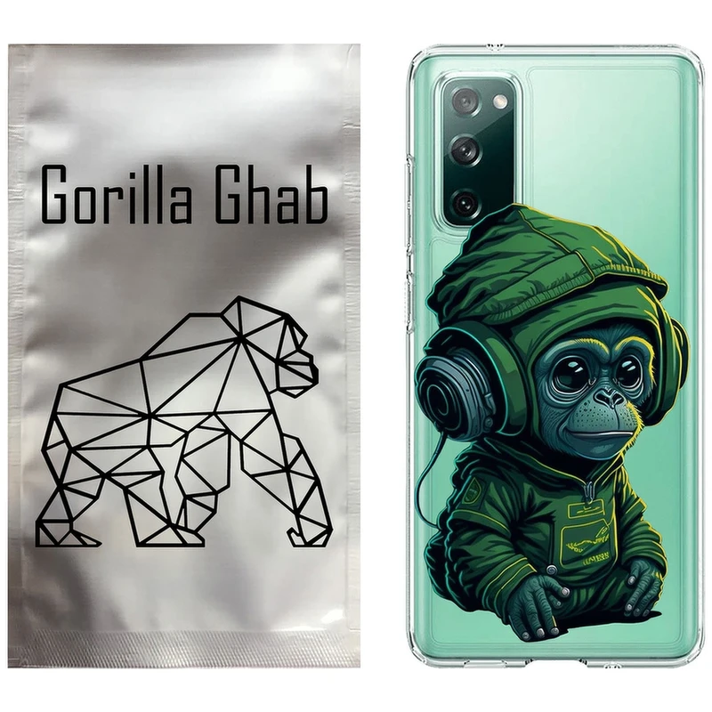 کاور گوریلا قاب مدل CLG کد 45 طرح میمون سبز مناسب برای گوشی موبایل سامسونگ Galaxy S20 FE
