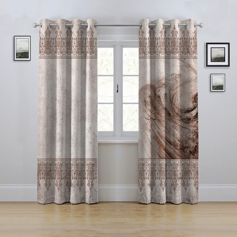 پرده مدل پانچی طرح پتینه سایز 
280x145 سانتی متر