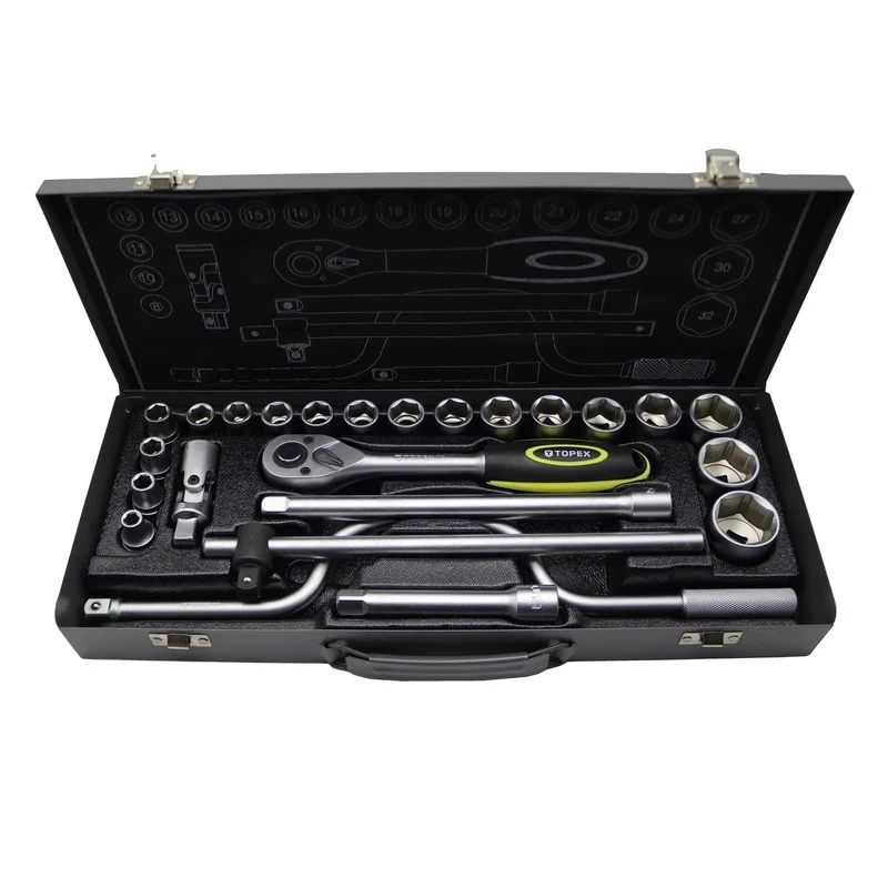 آچار بکس تاپکس مدل SMT-TOPEX-1/2INCH-24cs -TAIWAN COMPANYمجموعه 24 عددی