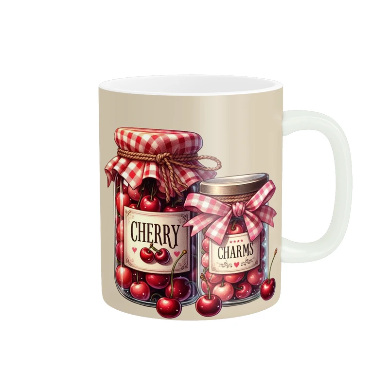 ماگ پاد آفرین طرح آلبالو کد 2398