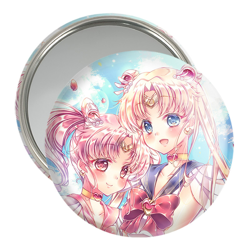 آینه جیبی خندالو مدل اوساگی تسوکینو و چیبیوسا انیمه سیلور مون Sailor Moon کد 17459 آینه جیبی خندالو مدل اوساگی تسوکینو و چیبیوسا انیمه سیلور مون Sailor Moon کد 17459