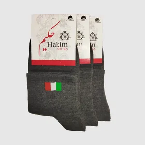 جوراب مردانه حکیم مدل پرچم بسته سه عددی