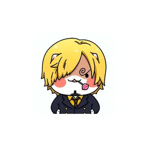استیکر لپ تاپ و موبایل مدل انیمه طرح وان پیس وینسموک سانجی one piece Vinsmoke Sanji کد 2247