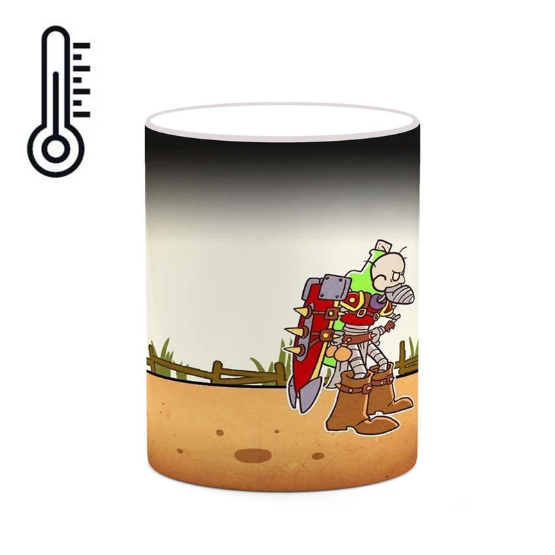 ماگ حرارتی کاکتی مدل کارتون Courage The Cowardly Dog کد mgh22428