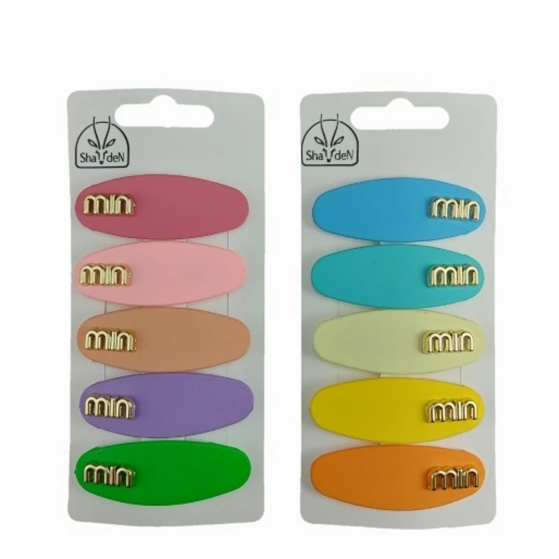 گیره مو دخترانه شادن مدل تق تقی شمعی کد M8 بسته 10 عددی