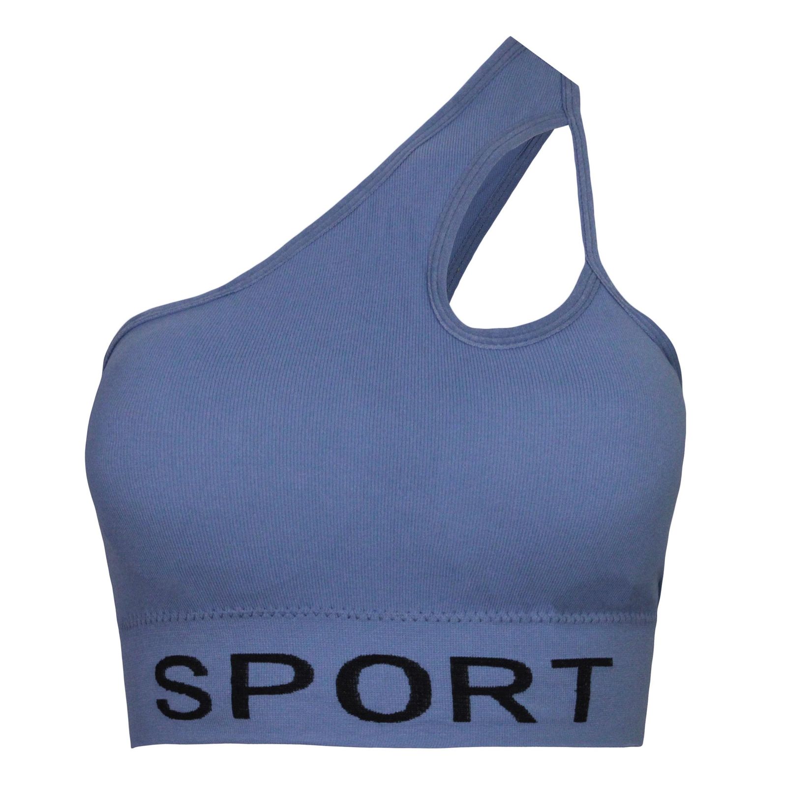 ست نیم تنه و شلوارک ورزشی زنانه ماییلدا مدل 4465 رنگ آبی -  - 2