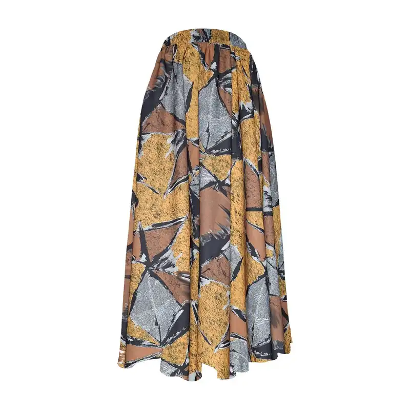 دامن کلوش زنانه مدل E8 رنگ قهوهای