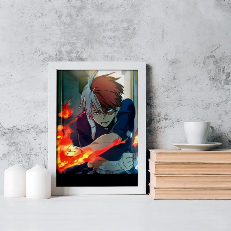 تابلو خندالو مدل شوتو تودوروکی انیمه آکادمی قهرمان من کد 16139