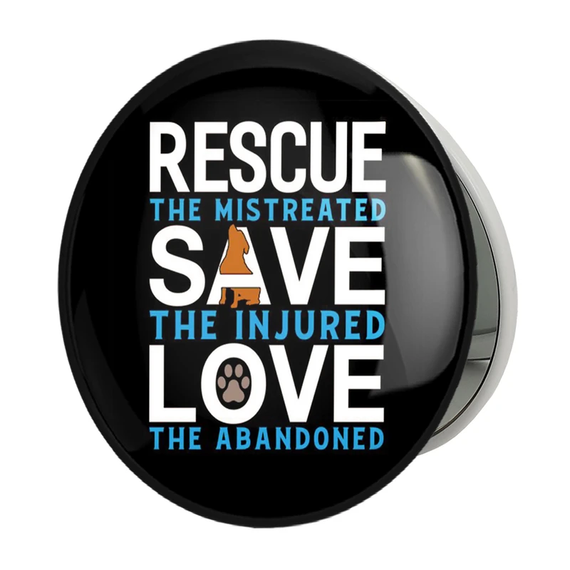 آینه جیبی خندالو طرح حمایت از حیوانات مدل تاشو کد 27344 