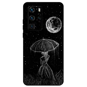 Megafone Girl and Moon 1369 Cover For Huawei P40 Pro