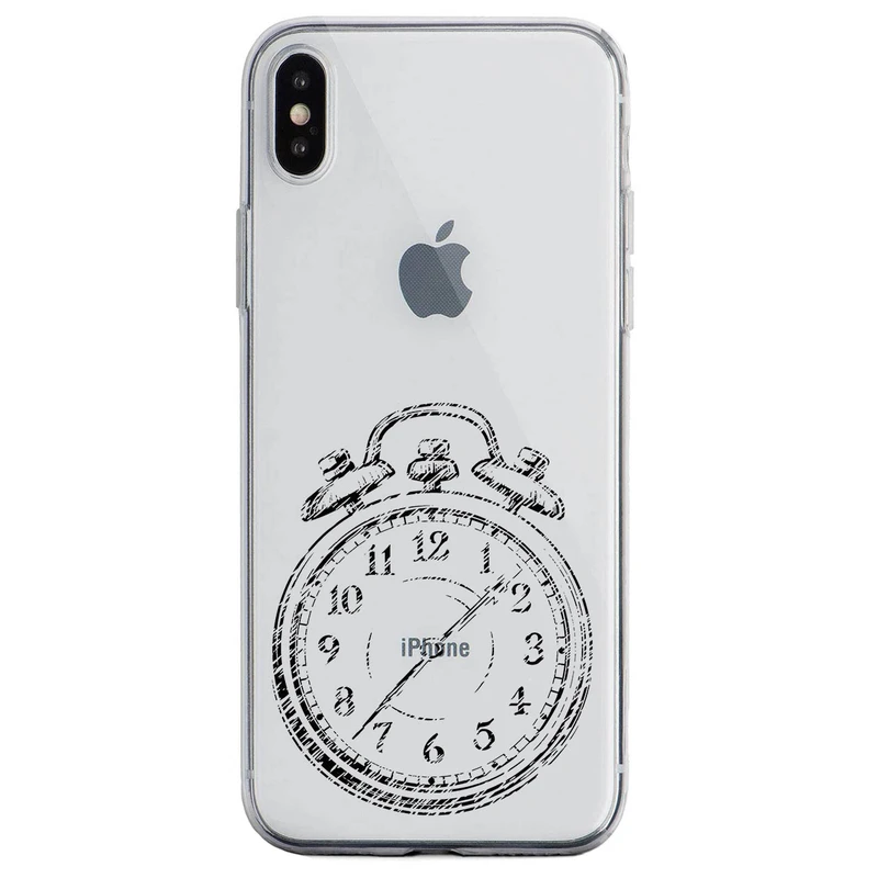 کاور مگافون طرح ساعت مدل C64-B مناسب برای گوشی موبایل اپل iPhone X / XS
