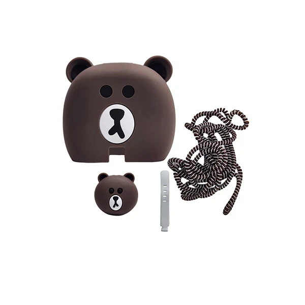 محافظ شارژر دیواری طرح Teddy مدل 67W مجموعه 4 عددی