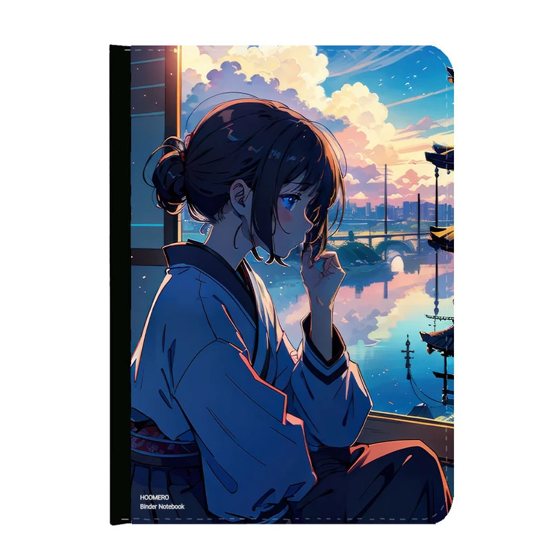 کلاسور هومرو مدل KL1141 طرح دختر ژاپنی فانتزی 