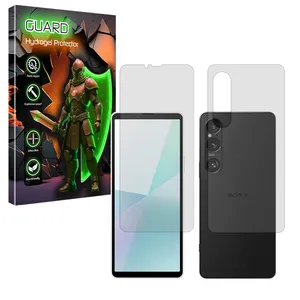Guard Tough model transparent screen protector suitable for Sony Xperia 1 VI mobile phone along with the back protector