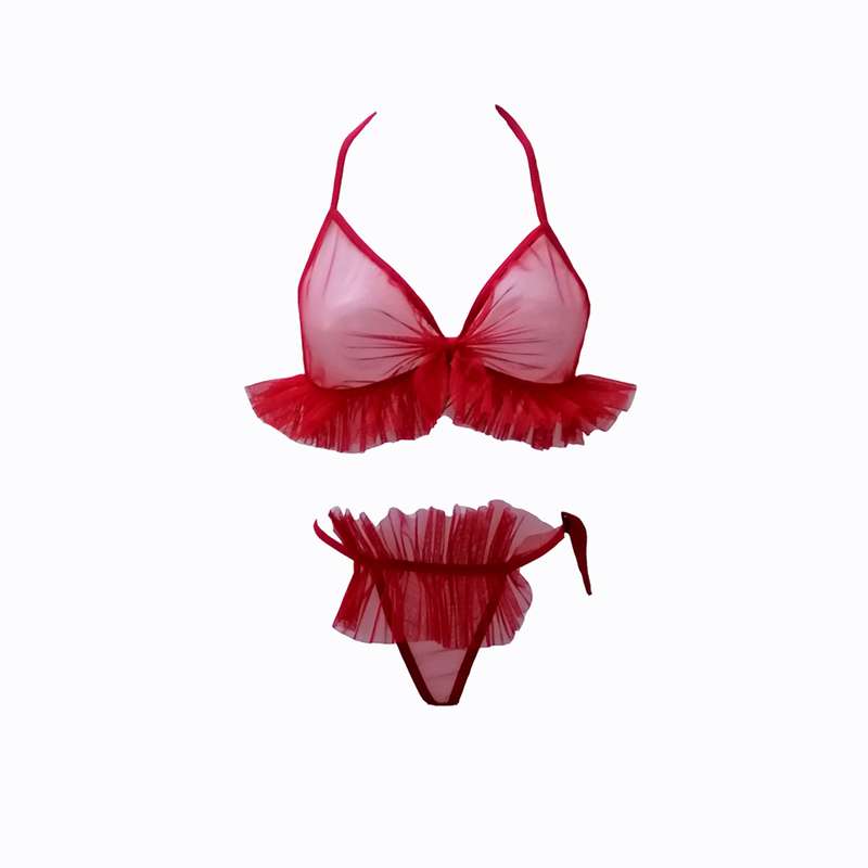 ست شورت و سوتین زنانه مدل توری