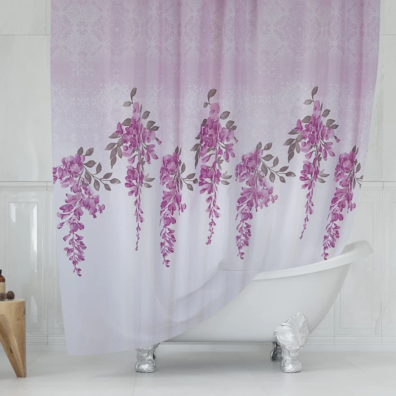 پرده حمام دلفین مدل Tor-7359 سایز 180x200 سانتی متر