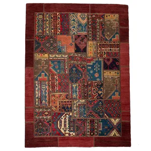 کلاژ فرش دستبافت ساده 5 متری مدل چهل تکه کد 20050001