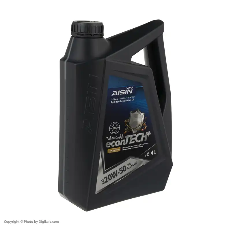 روغن موتور خودرو آیسین مدل 20W-50 SN PLUS حجم 4000 میلی لیتر