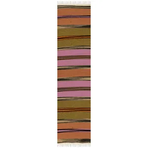 گلیم دستبافت کناره طول دو متر کد 991159