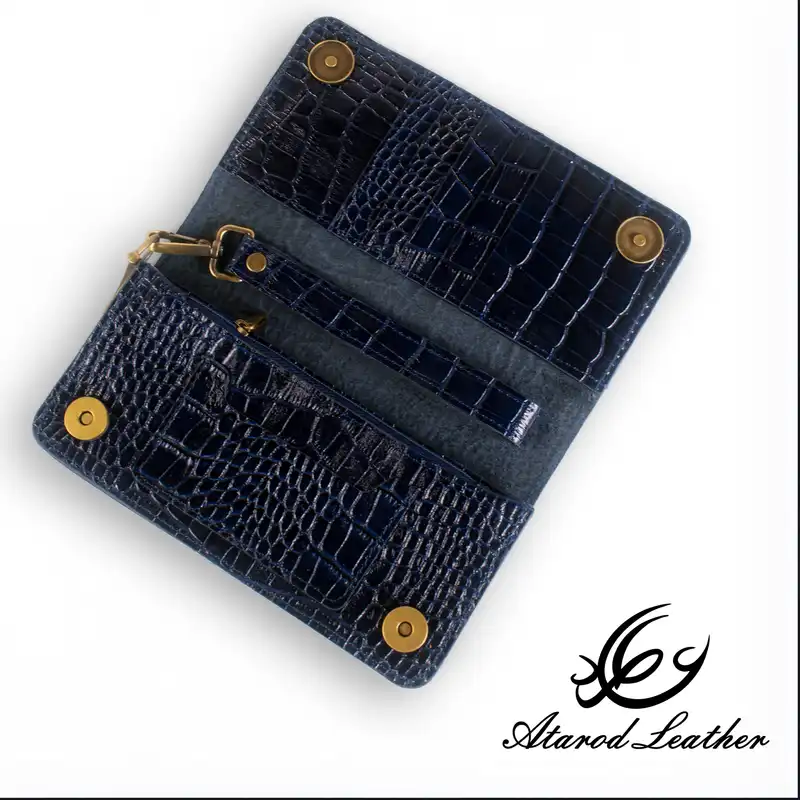 کیف پول چرم عطارد مدل چرم طبیعی کد DPR17