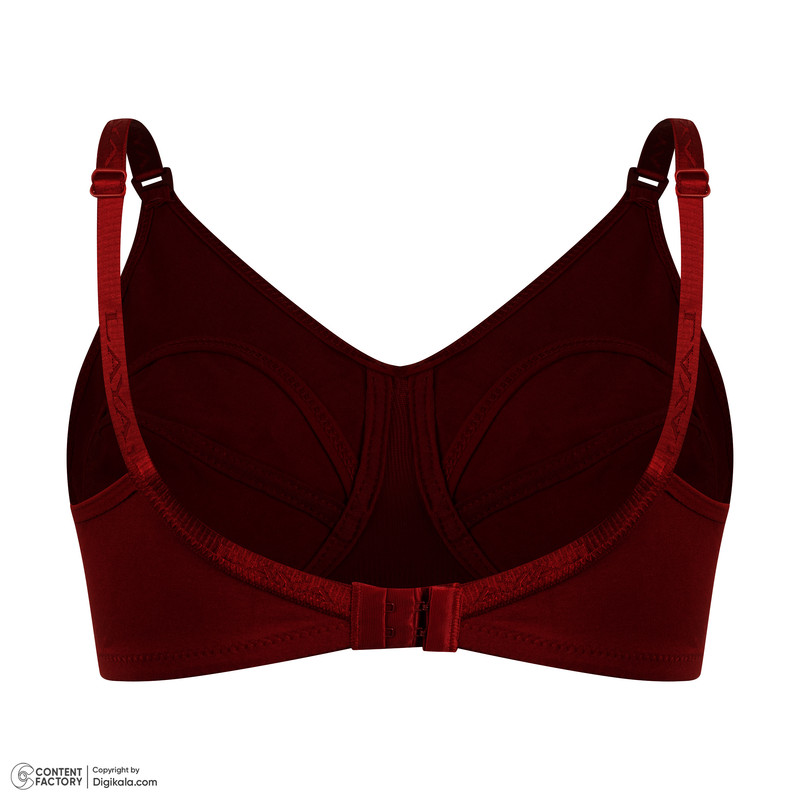 سوتین شیردهی لعیا مدل پنبه لاکراه رنگ زرشکی