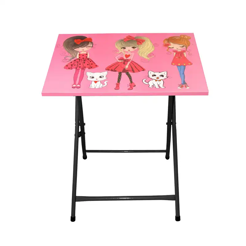 ست میز تحریر و صندلی میزیمو مدل دختر چکمه پوش کد 214