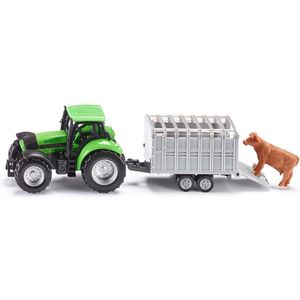نقد و بررسی ماشین بازی Siku مدل Tractor With Livestock Trailer توسط خریداران