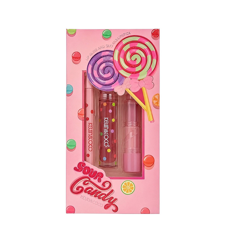 مجموعه آرایش لب کوین اند کوکو مدل candy شماره 06 مجموعه ۳ عددی