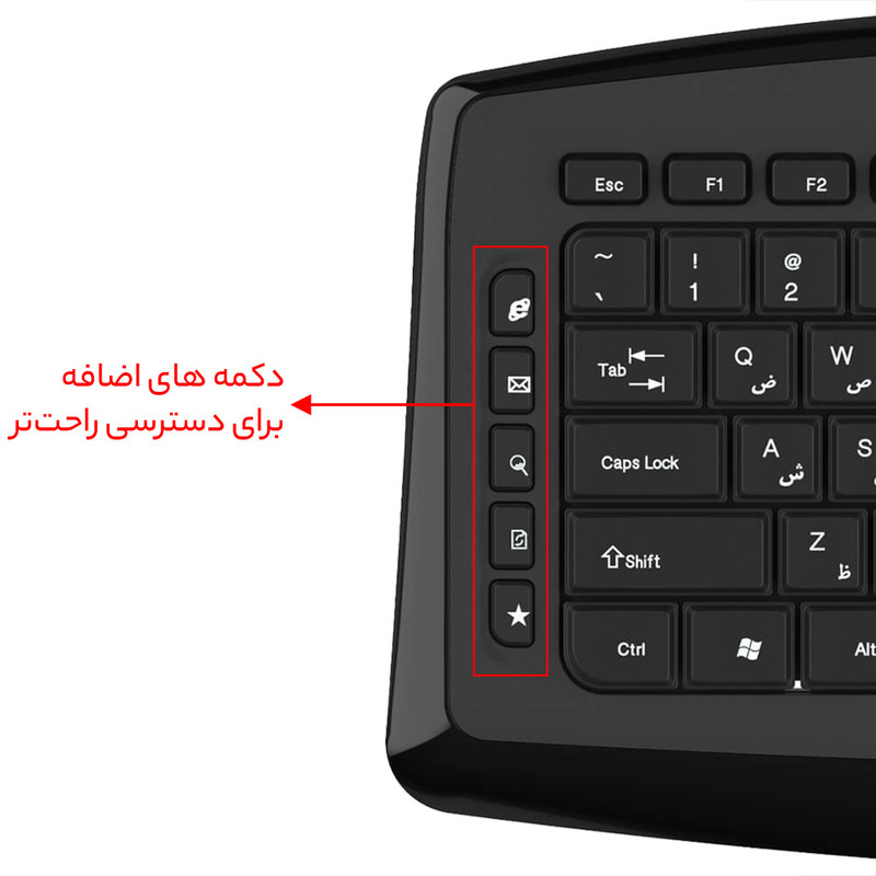 کیبورد بی‌سیم کینگ استار مدل KING-830W