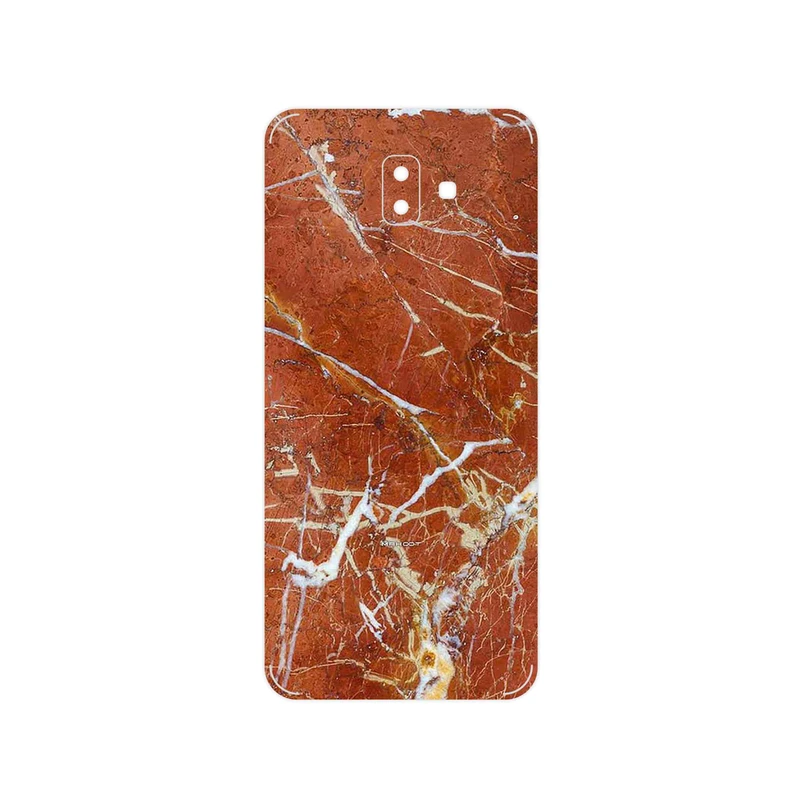 برچسب پوششی ماهوت مدل Red Marble مناسب برای گوشی موبایل سامسونگ Galaxy J6 Plus