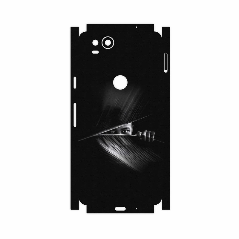 برچسب پوششی ماهوت مدل Black Portrait-FullSkin مناسب برای گوشی موبایل گوگل Pixel 2