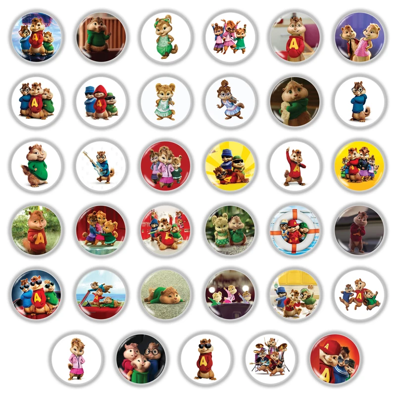 پیکسل طرح آلوین مجموعه 35 عددی