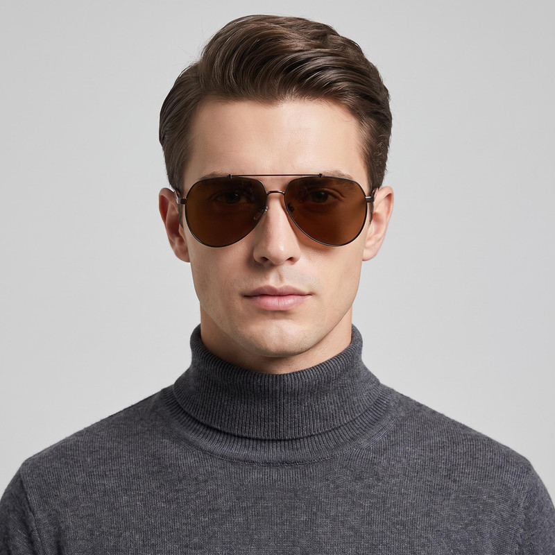 عینک آفتابی خلبانی (Aviator) مردانه مدل 6322C108-P112 Polarized