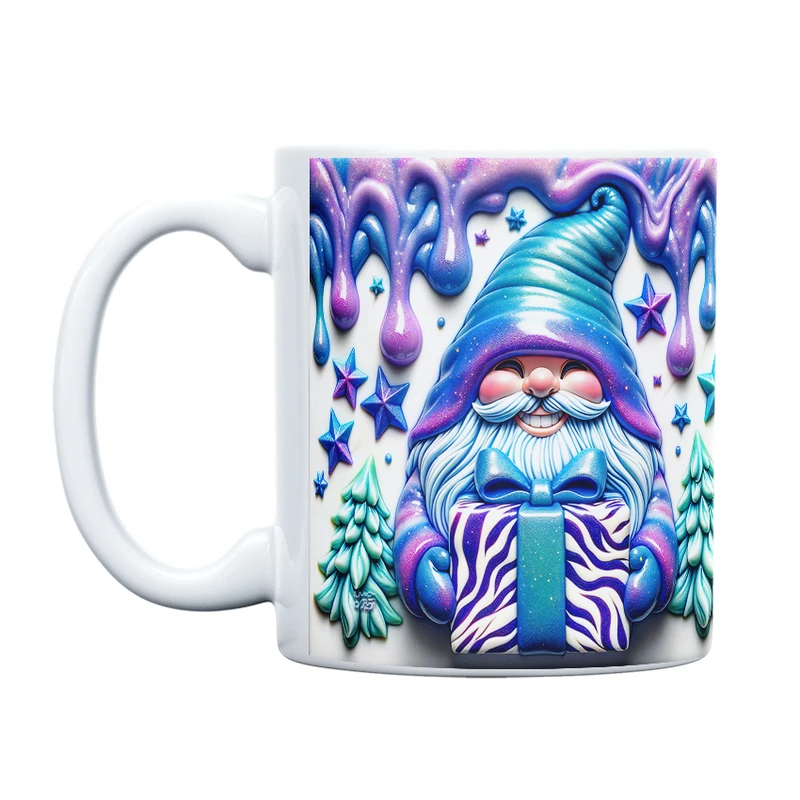 ماگ حس آمیزی طرح کریسمس مدل گنوم انرژی مثبت کد 18