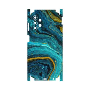 MAHOOT Turquoise marblewith golden streaks-FullSkin Cover Sticker for Samsung Galaxy A13